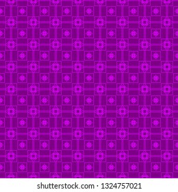Abstract Repeat Backdrop With Lace Geometric Ornament. Vector illustration. Purple color.