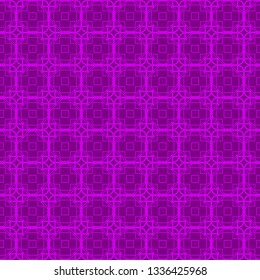 Abstract Repeat Backdrop With Lace Geometric Ornament. Vector illustration. Purple color.