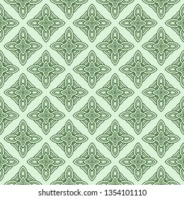 Abstract Repeat Backdrop With Lace Ornament. Seamless Design For Prints, Textile, Decor, Fabric. Super Vector Pattern