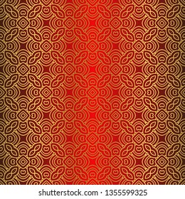 Abstract Repeat Backdrop With Lace Ornament. Seamless Design For Prints, Textile, Decor, Fabric. Super Vector Pattern