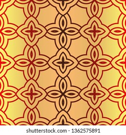Abstract Repeat Backdrop With Lace Ornament. Seamless Design For Prints, Textile, Decor, Fabric. Super Vector Pattern
