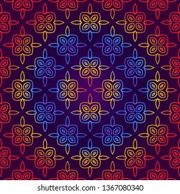 Abstract Repeat Backdrop With Lace Ornament. Seamless Design For Prints, Textile, Decor, Fabric. Super Vector Pattern