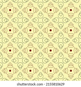 Abstract repeat pattern with original geometric shapes