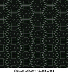 Abstract repeat pattern with original geometric shapes
