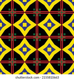 Abstract repeat pattern with original geometric shapes