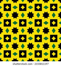 Abstract repeat pattern with original geometric shapes