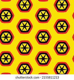 Abstract repeat pattern with original geometric shapes