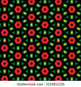Abstract repeat pattern with original geometric shapes