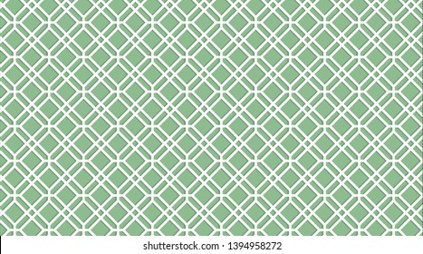 Abstractas patrón sin fisuras de la repetición, colores verdes y blancos, Ilustración vectorial