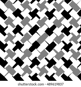Abstract repeatable geometric monochrome (grayscale) pattern, texture