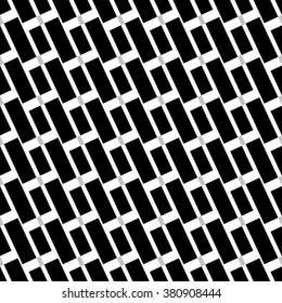 Abstract repeatable geometric shapes background, pattern. Monochrome vector texture.