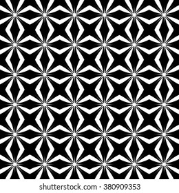 Abstract repeatable geometric shapes background, pattern. Monochrome vector texture.