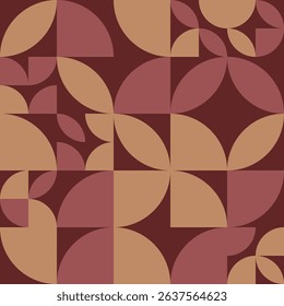 Abstract repeatable geometric shapes pattern. Modern geometric retro background. Vector illustration.