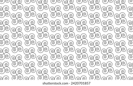 patrón de espiral decorativo abstracto repetible y sin fisuras.