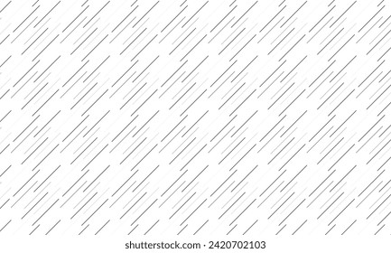 abstraktes, wiederholbares, nahtloses, schwarz-graues, diagonales, dünnes Schnittmuster.