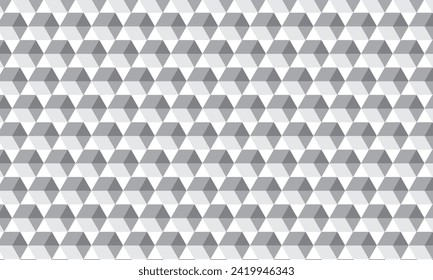 abstract repeatable seamless grey polygon rhombus pattern.