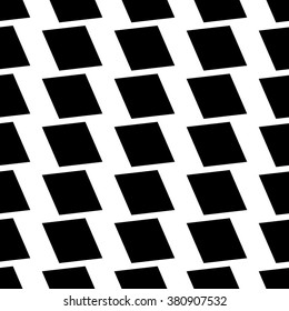 Abstract repeatable squares background, pattern. Monochrome vector texture.