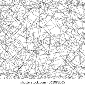 Abstract repeatable squiggly lines seamless pattern / texture 