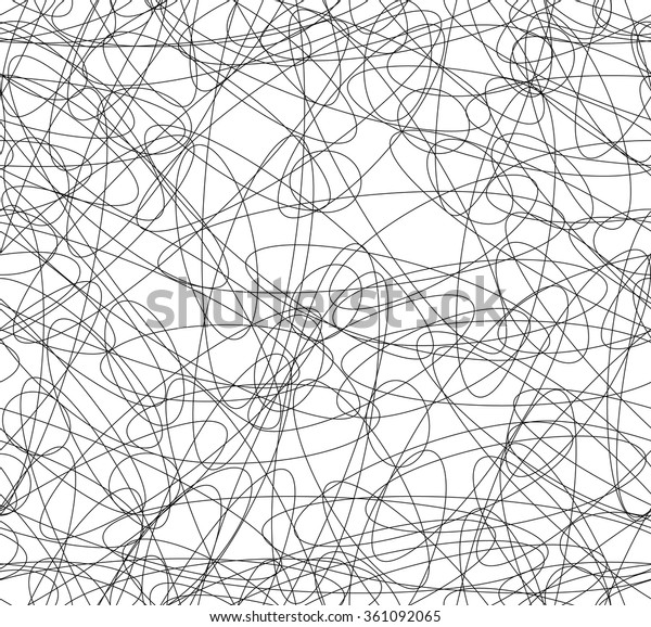 Abstract Repeatable Squiggly Lines Seamless Pattern Stock Vector ...