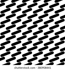 Abstract repeatable stitch marks background, pattern. Monochrome vector texture.