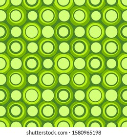 Abstract repeated circles. Flat, retro geometric design. Vector rounded seamless pattern for textile, wallpaper, wrapping paper, prints, fabric, web background or another accent etc.