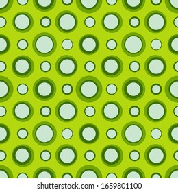 Abstract repeated circles. Flat, retro geometric design. Vector rounded seamless pattern for textile, wallpaper, wrapping paper, prints, fabric, web background or another accent etc.