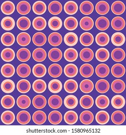 Abstract repeated dots. Flat, retro geometric design. Vector spotty seamless pattern for textile, wallpaper, wrapping paper, prints, fabric, web background or other accent etc.