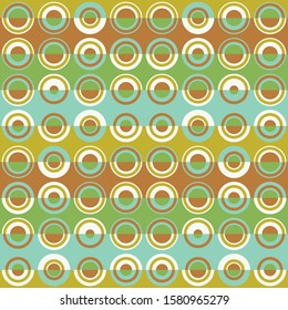 Abstract repeated dots. Flat, retro geometric design. Vector spotty seamless pattern for textile, wallpaper, wrapping paper, prints, fabric, web background or other accent etc.
