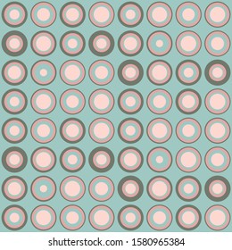 Abstract repeated dots. Flat, retro geometric design. Vector spotty seamless pattern for textile, wallpaper, wrapping paper, prints, fabric, web background or other accent etc.