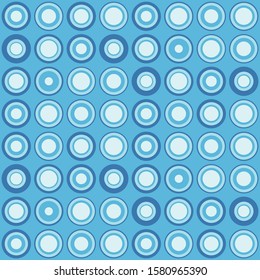 Abstract repeated dots. Flat, retro geometric design. Vector spotty seamless pattern for textile, wallpaper, wrapping paper, prints, fabric, web background or other accent etc.