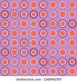 Abstract repeated dots. Flat, retro geometric design. Vector spotty seamless pattern for textile, wallpaper, wrapping paper, prints, fabric, web background or other accent etc.