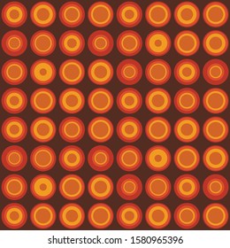 Abstract repeated dots. Flat, retro geometric design. Vector spotty seamless pattern for textile, wallpaper, wrapping paper, prints, fabric, web background or other accent etc.