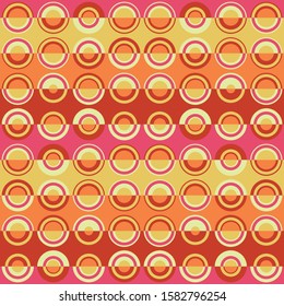 Abstract repeated dots. Flat, retro geometric design. Vector spotty seamless pattern for textile, wallpaper, wrapping paper, prints, fabric, web background or other accent etc.