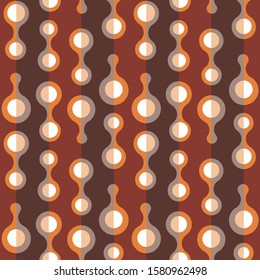 Abstract repeated drops. Flat, simple geometric design. Vector spotty seamless pattern for textile, wallpaper, wrapping paper, prints, fabric, web background or another accent etc.