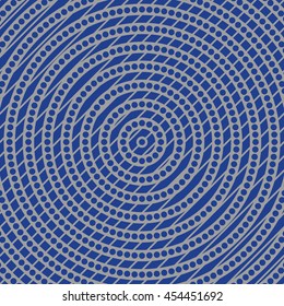 Abstract repeated stylized color circles background. Creative wallpaper. Vector illustration