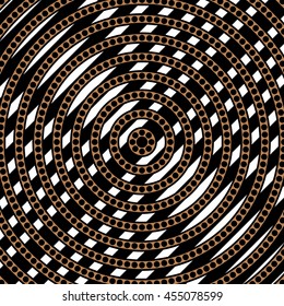 Abstract repeated stylized color circles background. Creative wallpaper. Vector illustration