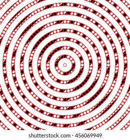 Abstract repeated stylized color circles background. Creative wallpaper. Vector illustration