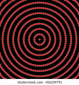 Abstract repeated stylized color circles background. Creative wallpaper. Vector illustration