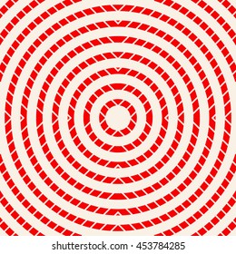 Abstract repeated stylized red circles background. Creative wallpaper. Vector illustration