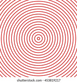 Abstract repeated stylized red circles background. Creative wallpaper. Vector illustration