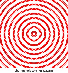 Abstract repeated stylized red circles background. Creative wallpaper. Vector illustration