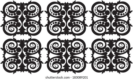 Abstract repeating background with geometrical shapes