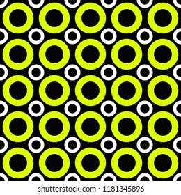 Abstract repeating circle pattern background design - color vector graphic