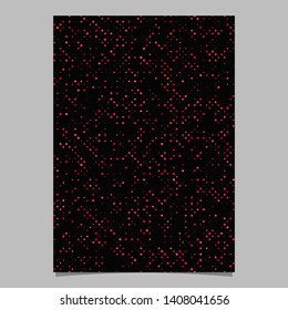 Abstract repeating circle pattern flyer template background - vector illustration