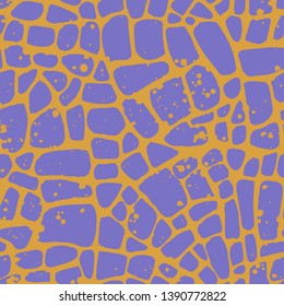 Abstract repeating geometric background with chaotic texture. Irregular blocks pattern. Seamless paving stone mosaic tracery. 