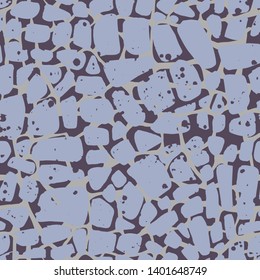 Abstract repeating geometric background with chaotic texture. Irregular blocks pattern. Seamless paving stone, stained glass mosaic tracery. 