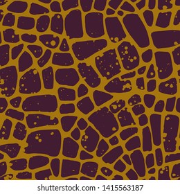 Abstract repeating geometric background with chaotic texture. Irregular blocks pattern. Seamless paving stone, stained glass mosaic tracery. 