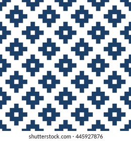 Abstract Repeating geometric background with Square.
Vector seamless pattern indigo blue and white. Wallpaper Japanese stylish.