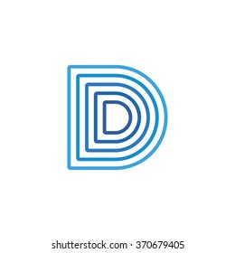 Abstract Repeating Letter D Vector Stock Vector (Royalty Free ...