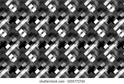 abstract repeating pattern of diagonal squares in grey scale for fabric, textile and backgrounds. pattern swatch is in the vector file. created by multiple layers and transformation effect